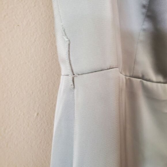 Dusty Sage Azazie Bridesmaid Maxi Dress Size Small - Picture 7 of 10